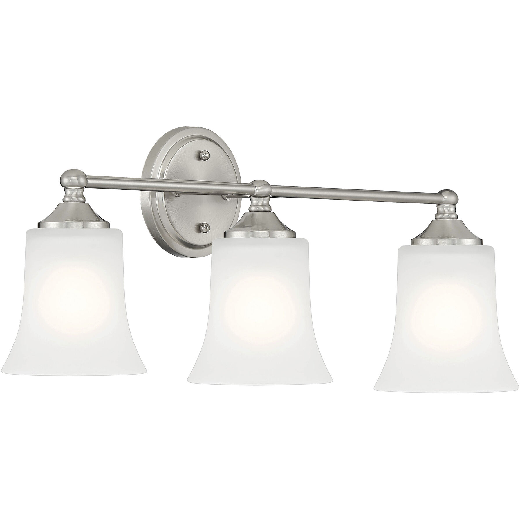 Bronson 3 Light 23 inch Brushed Nickel Vanity Light Wall Light